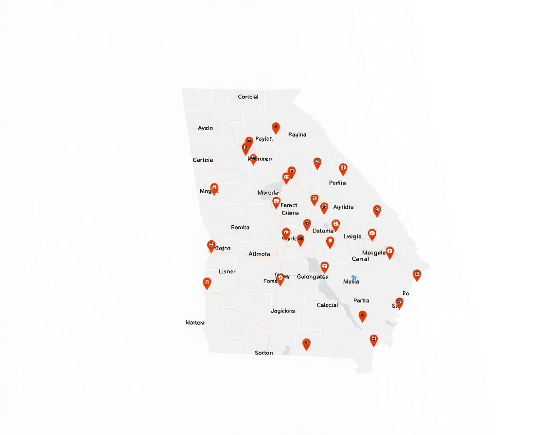 Roofing Service Areas Map